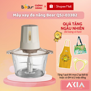 Máy xay đa năng Bear QSJ-E03B2 - Dung tích 2L, Cối thủy tinh, 2 mức độ - BẢO HÀNH 18 THÁNG