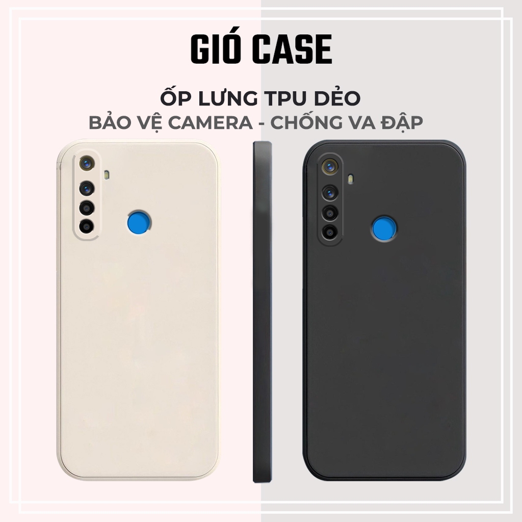 Ốp lưng Realme 5, Realme 5 Pro, Realme 6, Realme 6 Pro, Realme C3 cạnh vuông, viền vuông, dẻo mềm mịn