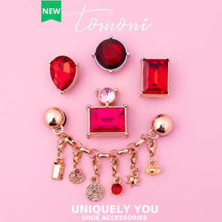  Charm Dép Jibbitz Crocs Kim Loại Đính Đá Sang Xịn Hoạ Tiết Nhiều Màu Sắc - TM67 