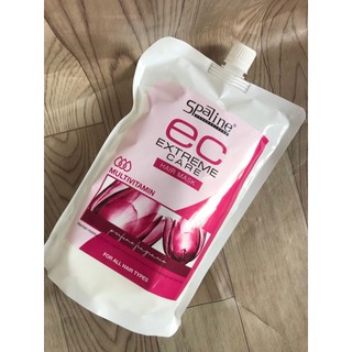 Hấp mặt nạ chăm sóc tóc Spaline EC dạng túi 850ml