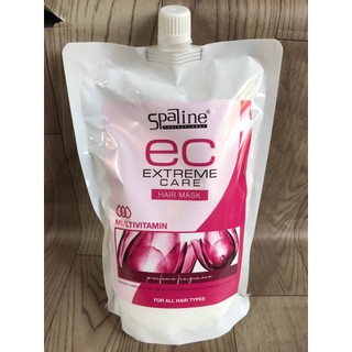 Hấp mặt nạ chăm sóc tóc Spaline EC dạng túi 850ml