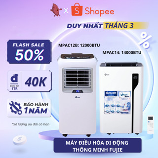 Điều hòa di động, máy lạnh di động Fujie MPAC14, công suất 14.000BTU FUJIE, làm lạnh kết hợp hút ẩm, Bảo hành 12 tháng