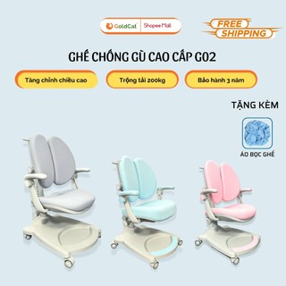Ghế Học Sinh G02 Chống Gù Điều Chỉnh Chiều Cao Goldcat Cố Định Dáng Ngồi Khoa Học