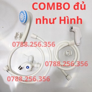 Combo củ sen tắm lạnh Bộ sen tắm nhựa, Dây sen nhựa tán đồng Thau, củ sen nhựa, tay sen nhựa như hình