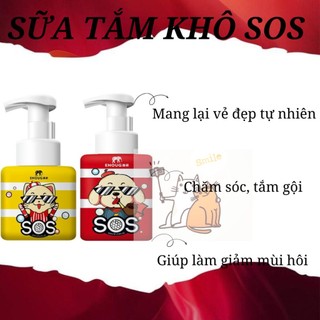 Dầu tắm khô cao cấp SOS cho chó mèo