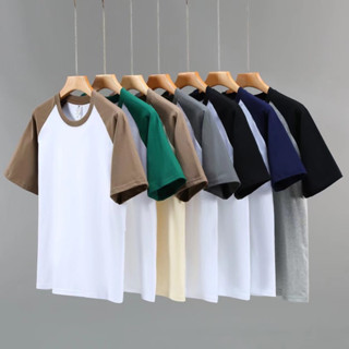 Áo thun Raglan unisex form rộng tay lỡ, chất liệu 100% cotton thoáng mát