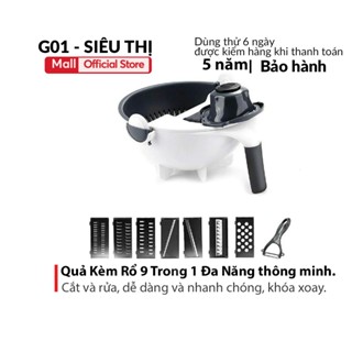 Bộ Rổ Nạo Rau Củ Quả Nhà Bếp 7 Chi Tiết Đa Năng, Dụng Cụ Nạo Rau Củ Quả Đa Năng