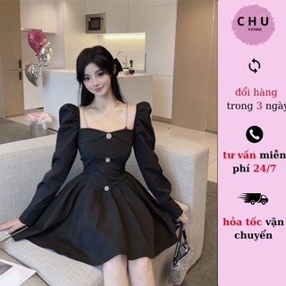 Váy Nữ Ngắn Dễ Thương Tay dài Mã A07T2 JARI-CLOTHES Váy Có Lót Quần Tiểu Thư Bigsize 40-80kg