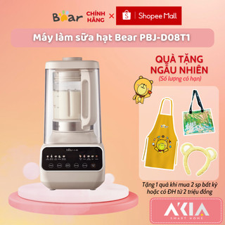 Máy làm sữa hạt Bear PBJ-D08T1 1.5L, chống ồn, bảng điều khiển 10 chức năng, lưỡi dao tháo rời