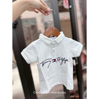 Áo Polo trắng Tommy cho bé