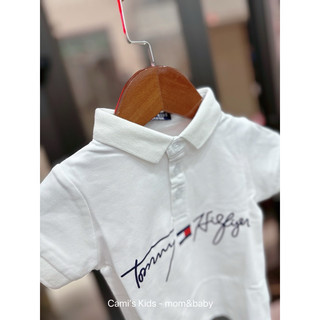Áo Polo trắng Tommy cho bé
