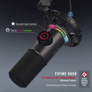 Micro FIFINE K658 RGB CỔNG USB- DYNAMIC CARDIOID MICROPHONE
