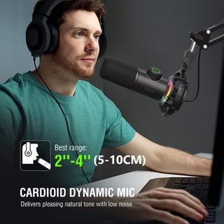 Micro FIFINE K658 RGB CỔNG USB- DYNAMIC CARDIOID MICROPHONE