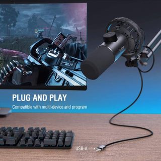 Micro FIFINE K658 RGB CỔNG USB- DYNAMIC CARDIOID MICROPHONE