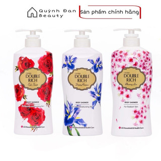  Sữa Tắm Double Rich 550g 800g - Hàn Quốc - Hoa hồng anh đào iris 