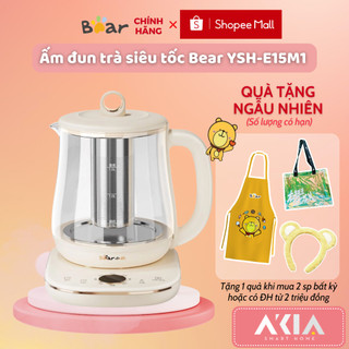 Ấm đun trà siêu tốc 1.5L Bear YSH-E15M1 - bình giữ nhiệt 8 chế độ pha chế, hẹn giờ giữ ấm