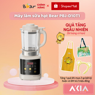 Máy làm sữa hạt Bear PBJ-D10T1, dung tích 1,75L, công suất 1000W, cối thủy tinh siêu bền, chính hãng