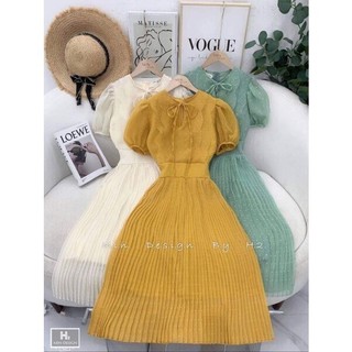 Váy dài mùa thu đi chơi , đi cafe , đi chụp ảnh kiểu Hàn