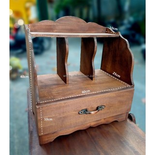 Kệ mini để bàn kích thước d40 x r25 x c40 cm
