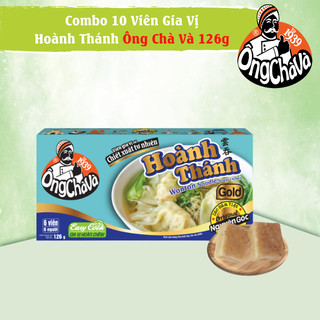 Combo 10 hộp viên gia vị hoành thánh gold ông chà và 126g