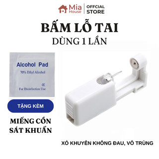 Bấm lỗ tai dụng cụ xỏ khuyên dùng 1 lần tại nhà an toàn cho bé