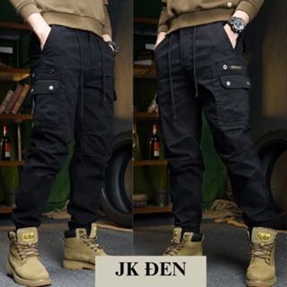Quần Jogger túi hộp , Jogger kaki  vải kaki hàn dày dặn, túi hộp đôi đóng khuy có nắp túi 4 màu-