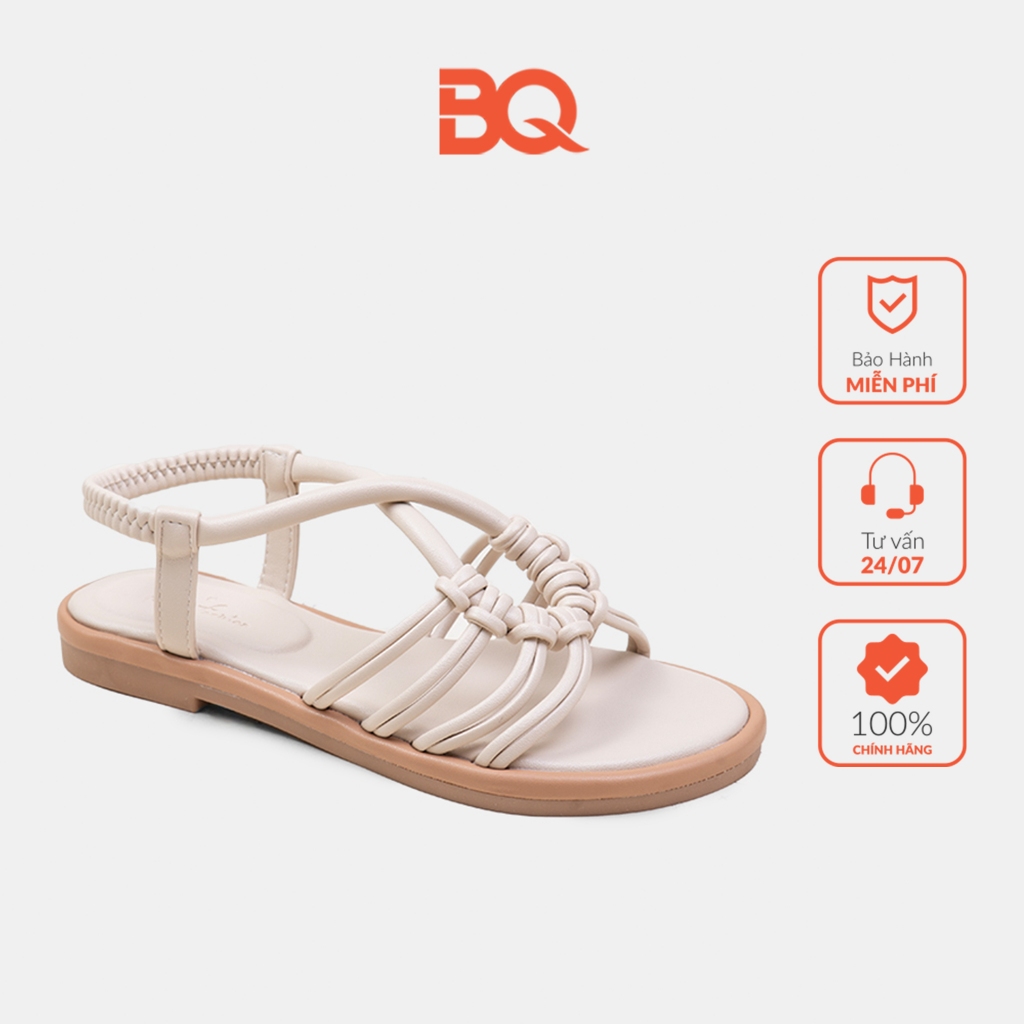 Giày sandal nữ quai đan mảnh đế bệt đẹp BQ SD WS03