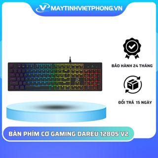 [FULL VAT] Bàn phím cơ Gaming DAREU EK1280s v2 104KEY (MULTI LED, RGB Strip,Blue/ Brown/ Red D switch)