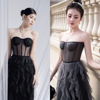 Áo Cúp Lưới Xám/ Đen (Không Kèm Chân Váy) - XIPI