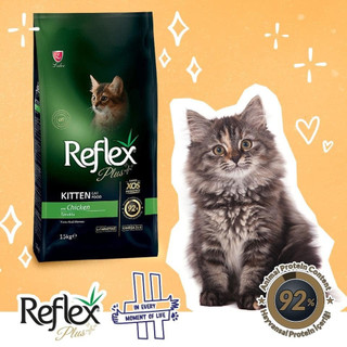 thức ăn mèo con hạt Reflex PLUS vị gà 1,5kg