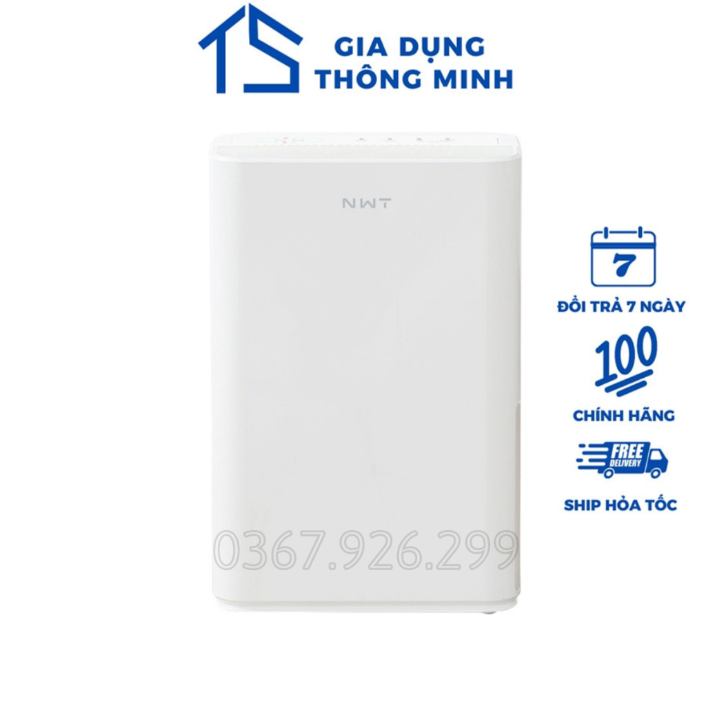Máy hút ẩm lọc không khí Xiaomi New Widetech 12L điều hoà không khí sấy quần áo kết nối app MiHome