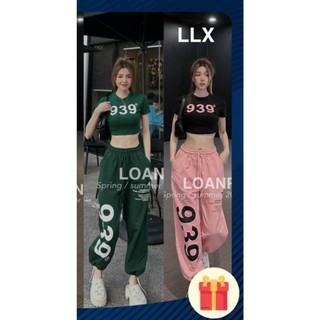 Set đồ bộ in hình 939 siêu tôn dáng cực cháy cho nàng đi dạo phố,quần jogger kèm áo crotop cá tính
