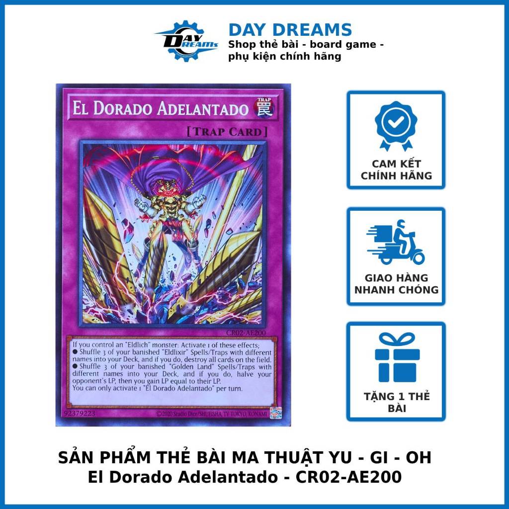 Thẻ bài Yugioh El Dorado Adelantado - CR02-AE200 - Common