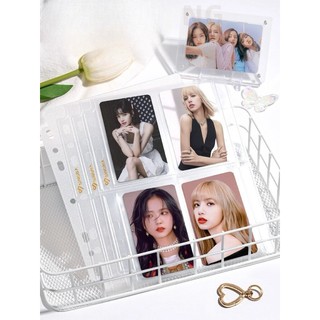 Sheet singba cpp size a5 dùng cho binder a5 6 còng & binder a5 3 còng, sheet a5 4 ô đựng card idol, card anime