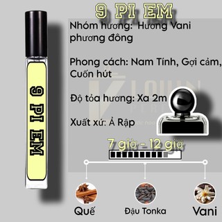 Nước hoa afnan 9pm chiết 5ml, 10ml
