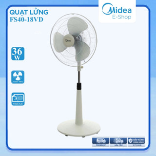 Quạt Đứng, Quạt Cây 3 Cánh Midea FTS40-17VD (Quạt Điện, Quạt Máy Công Suất 36W, Chỉnh Gió 3 Tốc Độ)
