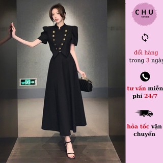 Sét đầm váy 10 nút xinh sang chảnh cho bạn gái đi làm đi chơi CHU HƯƠNG HOÈ