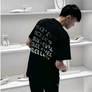 Áo thun Dolce Lever Tráng Gương Phong Cách Đường Phố Lên Đồ Cực Chất, Áo Phông Unisex Nam Nữ