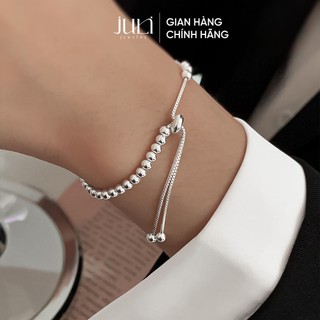 Lắc tay (chính hãng) bằng Bạc Ý cao cấp mang phong cách Châu Âu trắng sáng lấp lánh | LT966 JULI