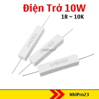 Điện trở sứ 10w 2.2r 3.3r 4.7r 6.8r 10r 22r 47r 100r 470r chuyên dụng