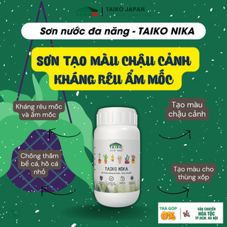 Sơn chậu kiểng hệ nước, chậu cảnh bonsai, tạo màu, chống rêu mốc / taiko nika nhanh khô, siêu mịn, bền màu đẹp