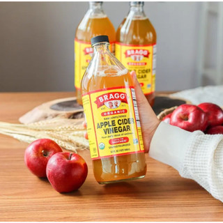 (GIÁ SỈ) Combo 1 Thùng 12 Chai giấm táo hữu cơ Bragg 473ml/946ml