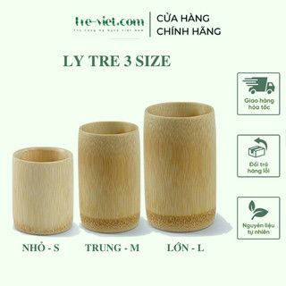 Ly tre - Cốc tre tự nhiên khắc tên/ logo/ khắc chân dung