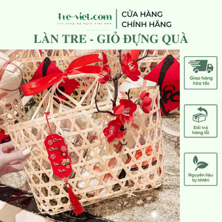 Làn tre - giỏ tre đựng quà tết - lẵng quà tết