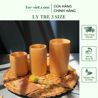 Ly Tre - Cốc bằng Tre nguyên bản (nhiều kích thước)
