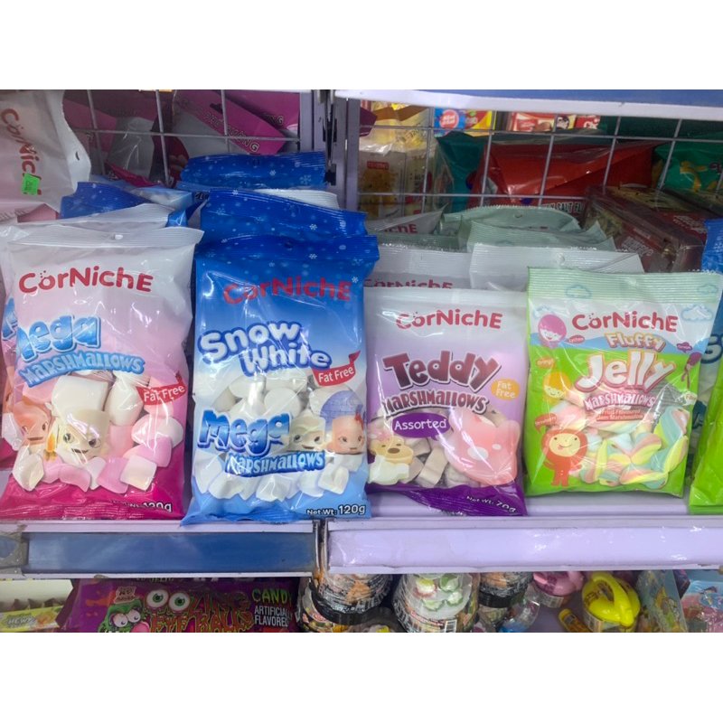 Kẹo Dẻo Xốp Bông MARSHMALLOWS CORNICHE Philippines 70g 120g