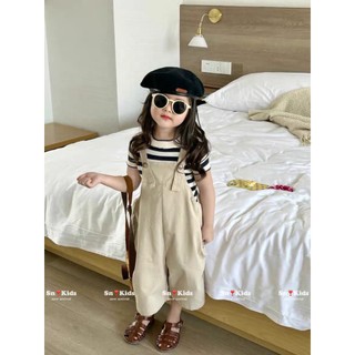 Set yếm kaki 2 da bé gái