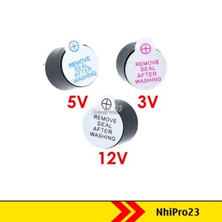 Còi chíp 3v 5v 12v, còi buzzer
