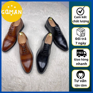 Giày tây nam công sở cao cấp da bò kiểu dáng oxford cổ điển