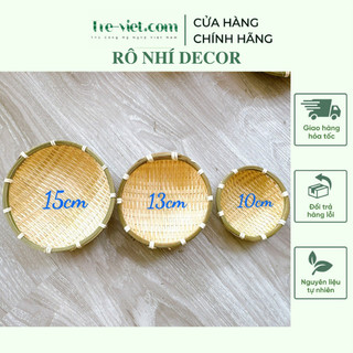 Rổ nhỏ decor đựng kẹo/ đồ trang trí - Rổ tre mini/ rá tre nhí